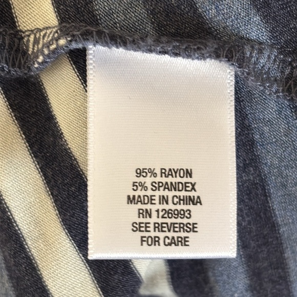 Sunday Anthropologie Blue White Striped High Low Maxi Dress Sleeveless Stretch - Picture 13 of 14